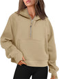 Pullover Half Zip Women's Sweatshirts