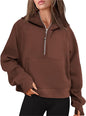 Pullover Half Zip Women's Sweatshirts