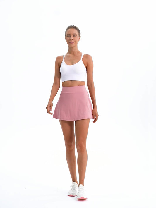 Women Pleated Skirt Tennis Skirt