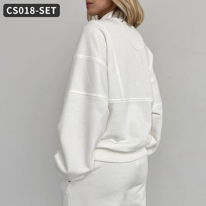 Custom Half Zip Sweatshirts Gym Fitness Sets