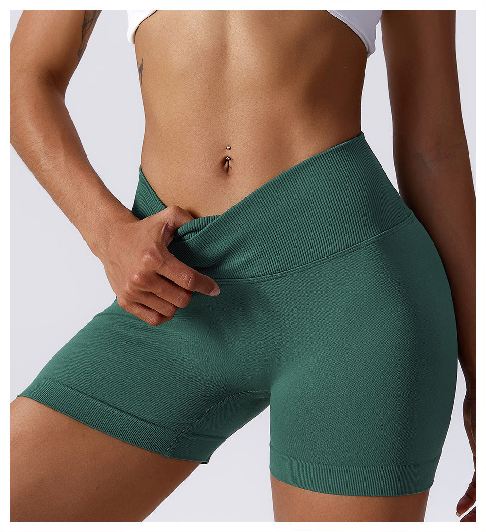 Gym Fitness Shorts Seamless Butt Lift Shorts