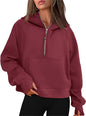 Pullover Half Zip Women's Sweatshirts